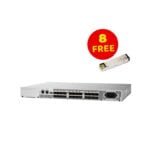 HPE 8/8 (8) Full Fabric Ports Enabled SAN Switch + 8Gbic 8G Free