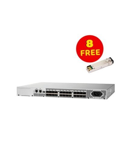 HPE 8/8 (8) Full Fabric Ports Enabled SAN Switch + 8Gbic 8G Free