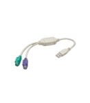 USB to PS/2 PS2 Cable Converter Adaptor Keyboard Mouse