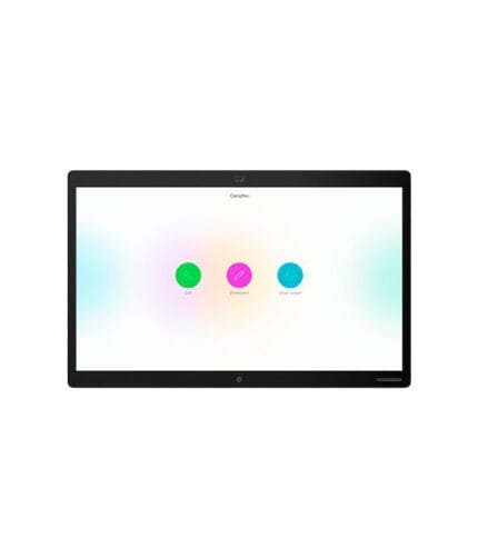 Cisco Board 55  all-in-one device that allows you to wirelessly present, whiteboard, and have video and audio calls and cisco webex support
