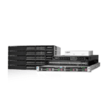 HPE Proliant DL 360 G9 + 5 Switch Cisco 3650 24P PoE+ + Core Switch Arista + Router Cisco 4331 + Firewall 40F