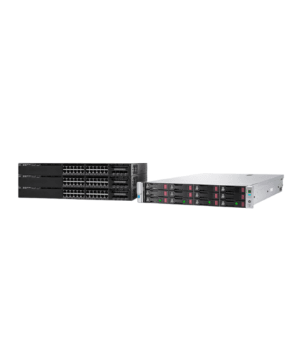 3 Switch Cisco 3650 24P 1G PoE+ + HPE Proliant DL 380 G9 V4 Rack Server