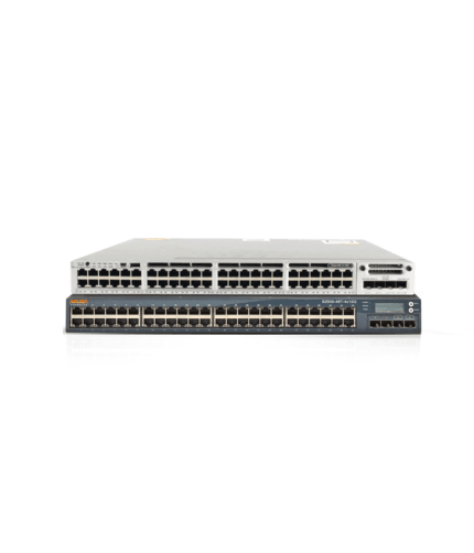 Cisco WS-C3850-48P POE+ Uplink 10G Dual power supply 1100W + ARUBA S2500 48Port uplink 10G