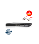Cisco Catalyst 3650 24P 1G PoE+ Uplink 10G  WITH 4 GBICS ( 2*10G &2*1G ) FREE