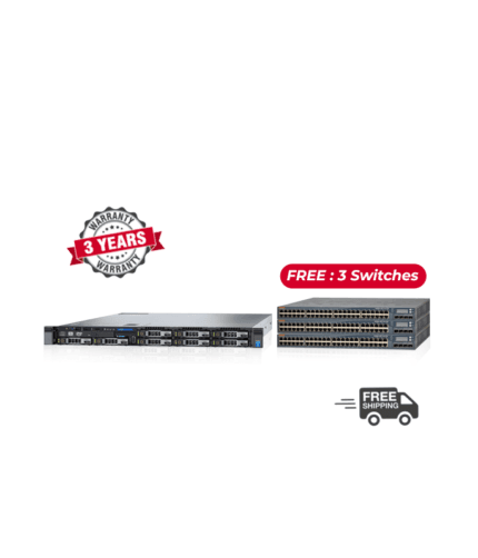 Dell PowerEdge R630 ( 8 BAY  2.5 inch SFF ) + 3 SWITCHES ARUBA FREE
