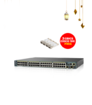 Cisco Catalyst 2960S 48Port 1G POE+ 2 port SFP+ 10G WITH 2 Gbics Cisco 10G FREE 🎁🎁