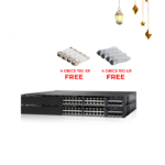 2 SWITCHES Cisco Catalyst 3650 24P 1G PoE+ Uplink 10G WITH 8 GBICS 10G FREE🎁💥