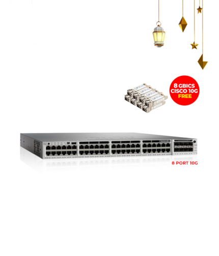 Cisco Catalyst WS-C3850 48P PoE+ Uplink 8 Port 10G