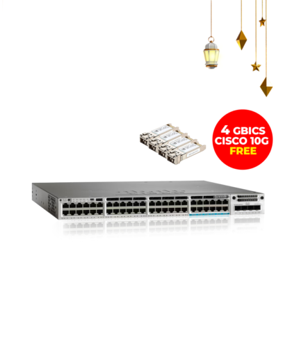 Cisco 3850 48 Port RJ45 ( 12Port RJ45 10G ) UPOE 🔥Uplink 10G