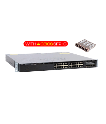 CISCO CATALYST 3650 24PORT 1G POE+ UPLINK 1G WITH 4 GBICS SFP 1G