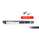 Cisco Catalyst WS-C3850-24P POE+ UPLINK 10G WITH 2GBIC 1G & 2 GBIC 10G