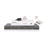 ARUBA S2500 48P 1G PoE Uplink 10G & FORTINET FORTIGATE 30E